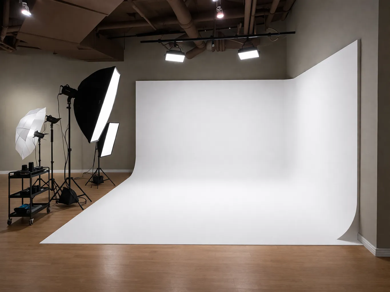 Studio portrait with moody cinematic lighting