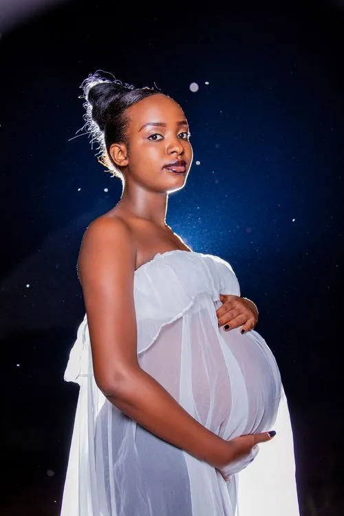 Maternity studio portrait in Vancouver