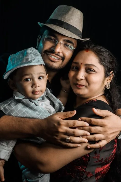 Family studio portrait session in Vancouver